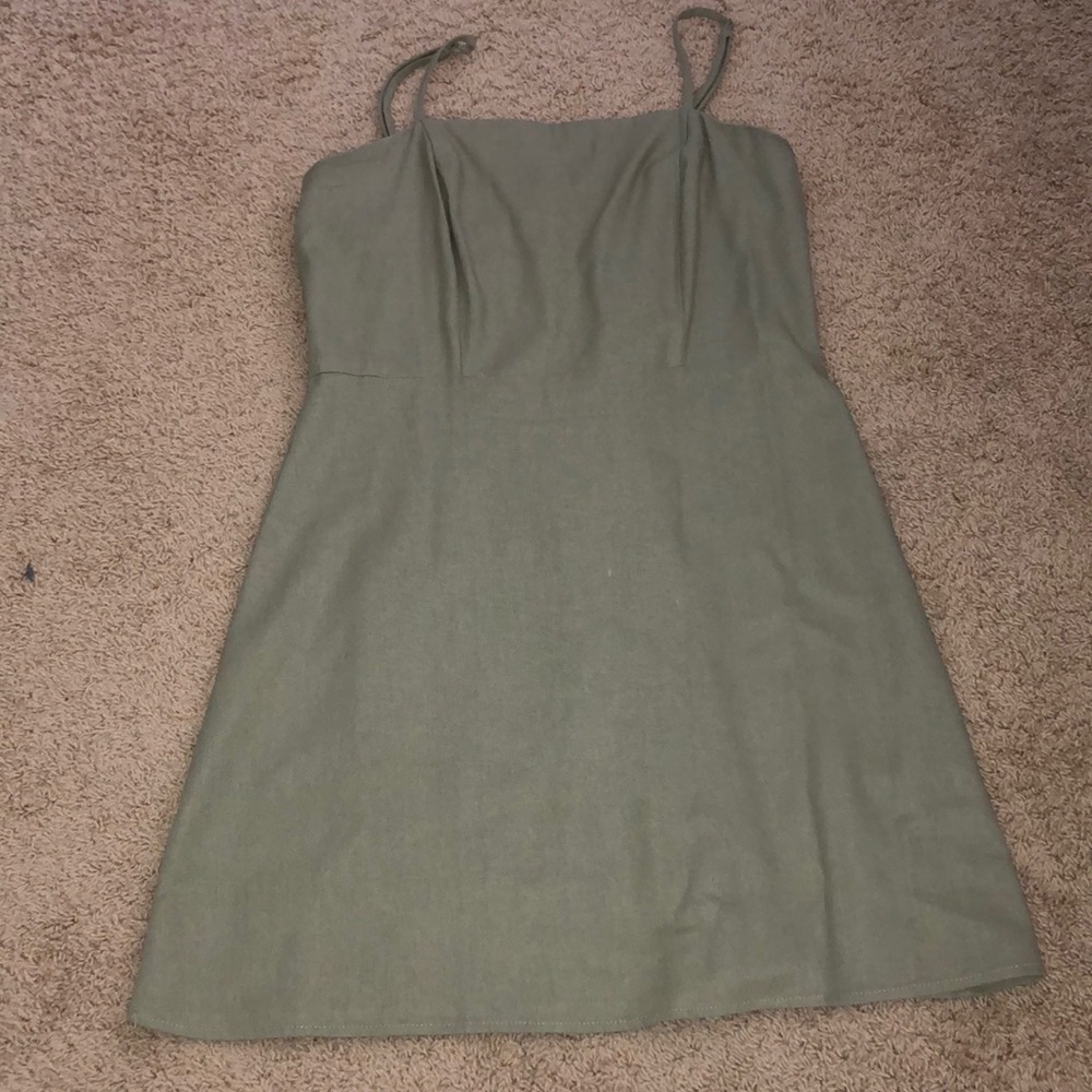 Olive green sundress